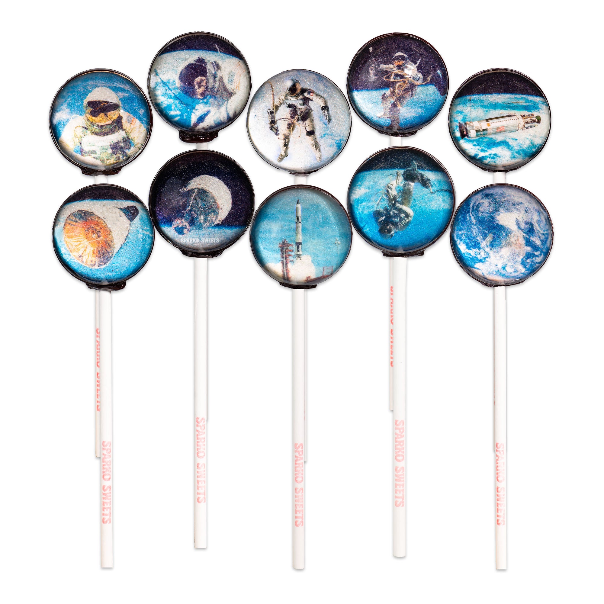 Sparko Sweets Galaxy lollipops
