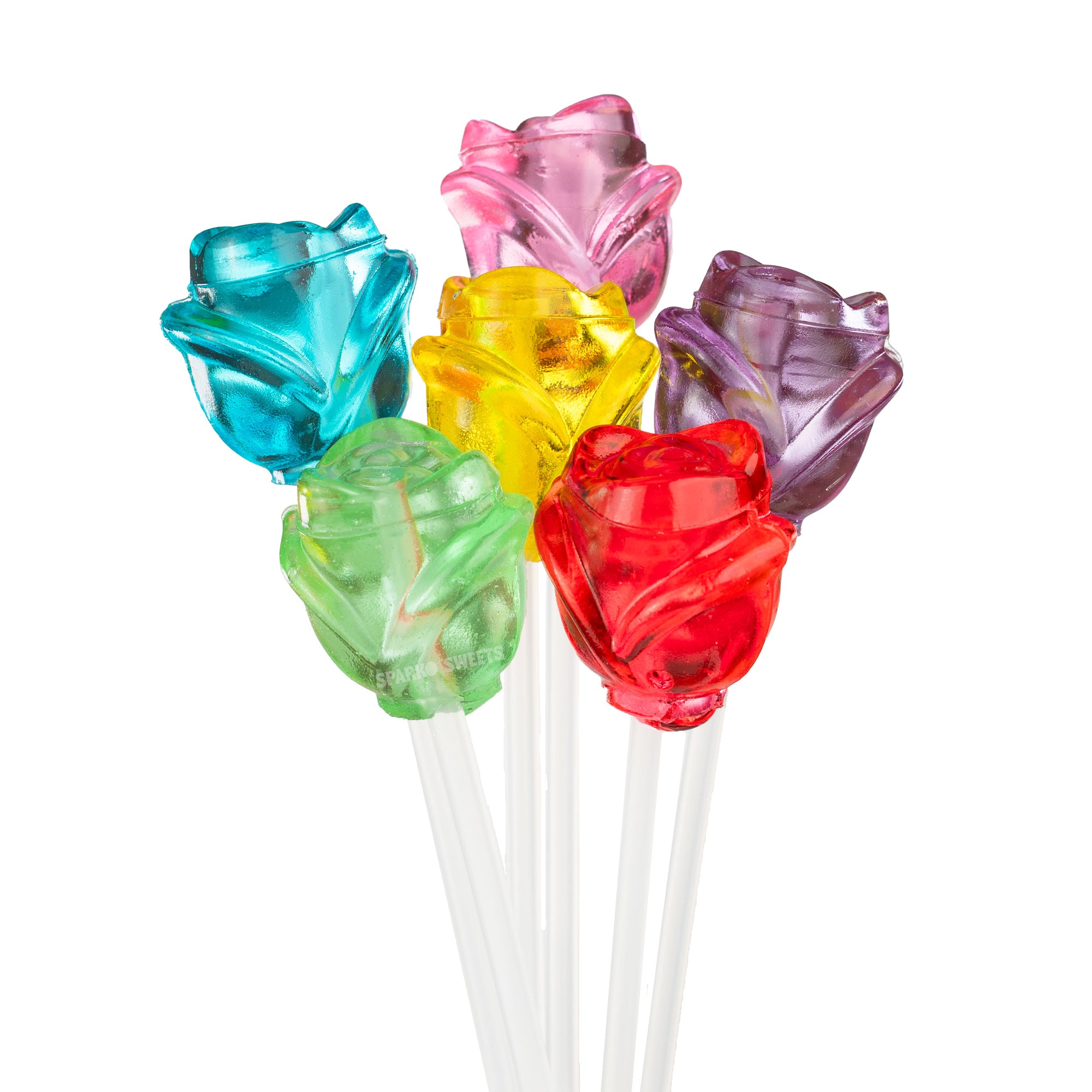 Sparko Sweets sculpted 3D rose lollipop